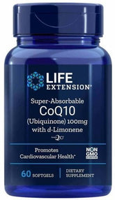 Co-enzym Q10 Ubichinon Kaneka 100 MG en Dlimonen 100 MG 60 capsules LEVENSVERLENGING